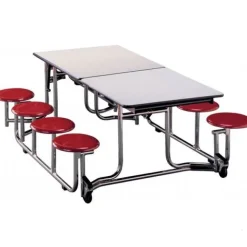Uniframe Rectangular Stool Cafeteria Tables