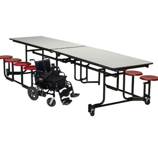 Uniframe Wheelchair Accessible Cafeteria Tables w/ Stools