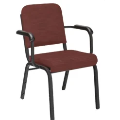 Upholstered Panline Stack Chair with Arms (2'' Seat)