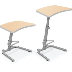 Up-Rite Curve Top Student Sit and Stand Desk