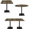 Urban Loft Square Steel Base Cafe Tables