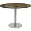 Urban Loft Stainless Steel Base Cafe Tables