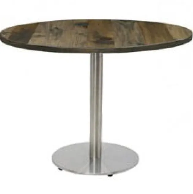Urban Loft Stainless Steel Base Cafe Tables