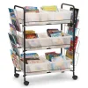 Value Book Cart with Clear Tubs
