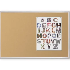 Valu-Tak Cork Bulletin Board with Aluminum Trim