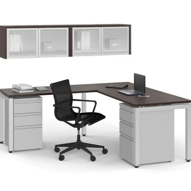Variant L-Shaped Desk with Hutch