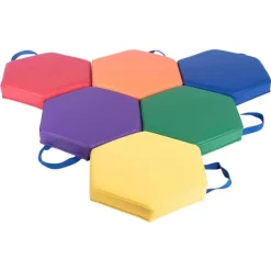 Vinyl Floor Cushions (Set of 6)