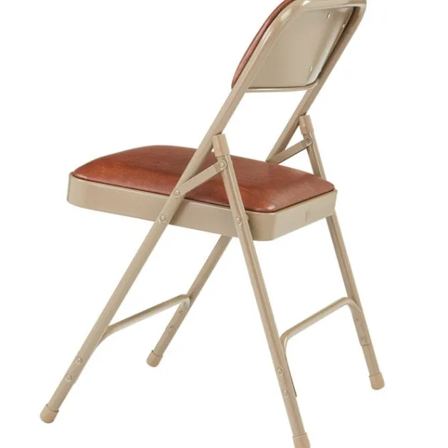 Vinyl Padded Folding Chairs Model 1200 (4 Pack)