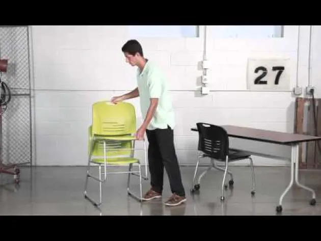 VY Sled Base Stack Chair - 2- Pack