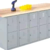 Wall Bench with Lockers