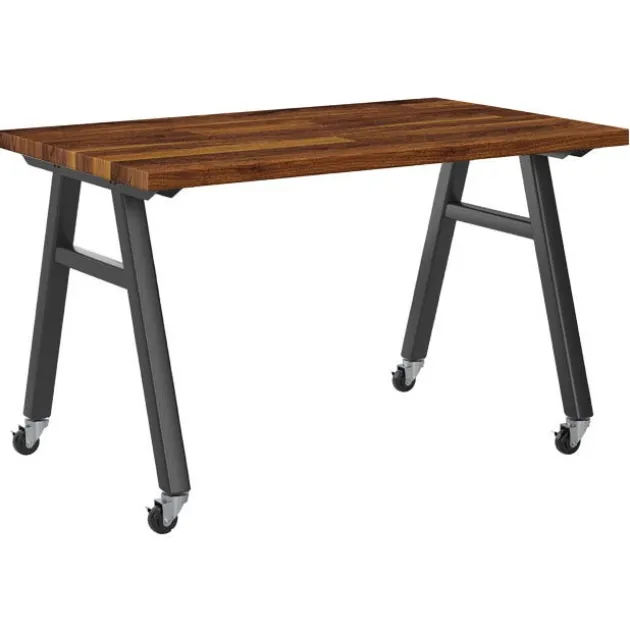 Walnut Butcher Block A-Frame Tables