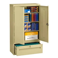 Welded Storage Cabinet with File Drawer