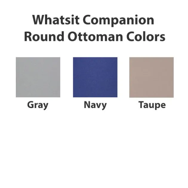 Whatsit Companion Round Ottoman Stool (12" H)