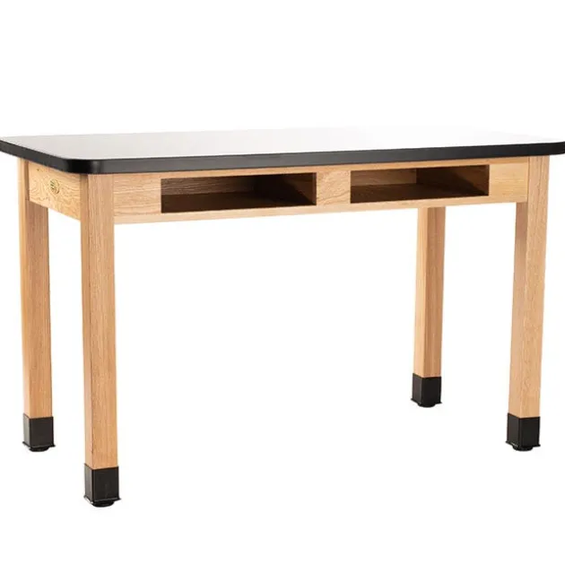 Whiteboard Top Science Lab Table with Book Compartments (72" W x 30" D x 30" H)