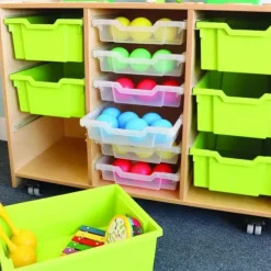 Whitney Plus Green Tray Storage Cabinet