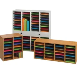 Wood Adjustable Literature Organizers by SAFCO