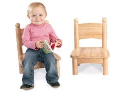 Wooden Chair Pair (7'' H)