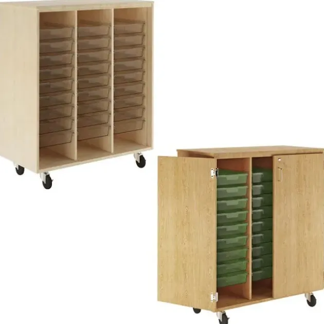 XL Mobile Single Tote Storage Cabinets