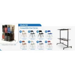 2XX Folding Chair (84 Qty) & Dolly Package