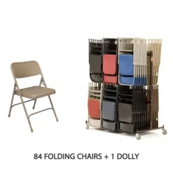 2XX Folding Chair (84 Qty) & Dolly Package