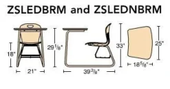 Zuma Sled Base Combo Desk